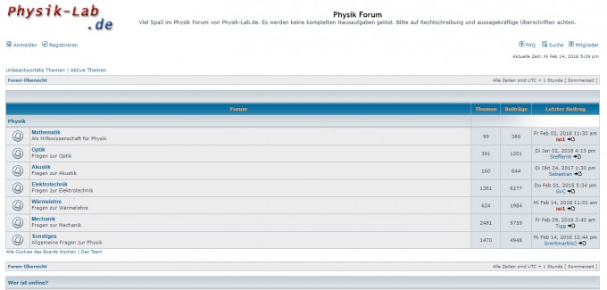 screenshot physik-lab.de