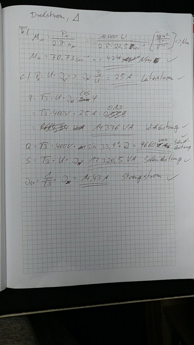 Asynchronmotor im Drehstromnetz als Antrieb. | Nanolounge